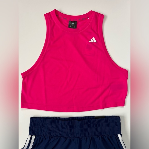 Adidas Workout Set – Pacer Training Shorts & Train Essentials Boxy Tank - Picture 3 of 7